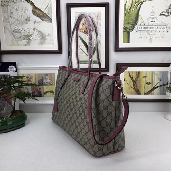 Gucci GG Supreme Canvas Tote Bag 353437 Rose