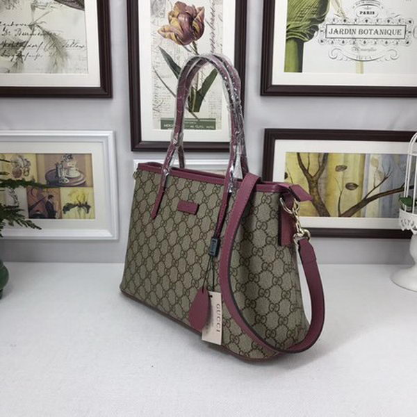 Gucci GG Supreme Canvas Tote Bag 353440 Rose