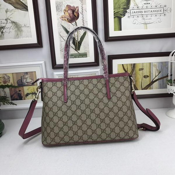 Gucci GG Supreme Canvas Tote Bag 353440 Rose