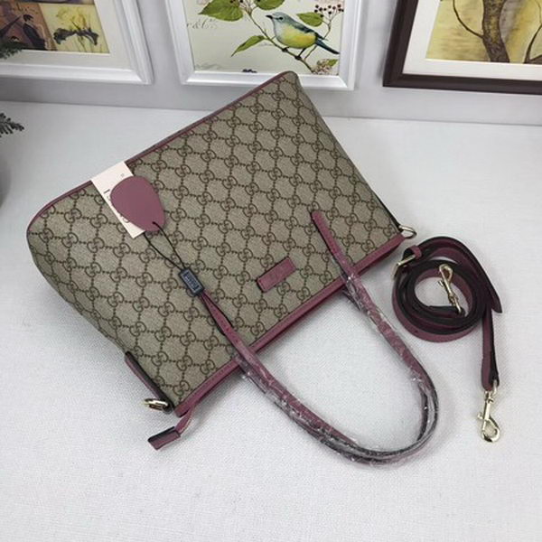 Gucci GG Supreme Canvas Tote Bag 353440 Rose