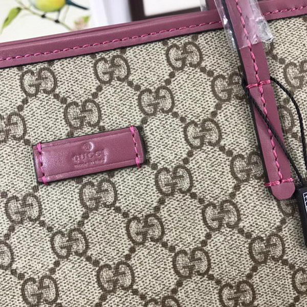 Gucci GG Supreme Canvas Tote Bag 353440 Rose