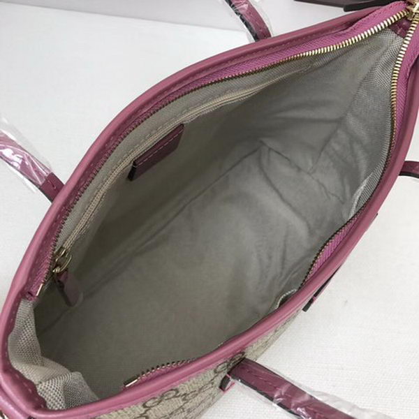 Gucci GG Supreme Canvas Tote Bag 353440 Rose