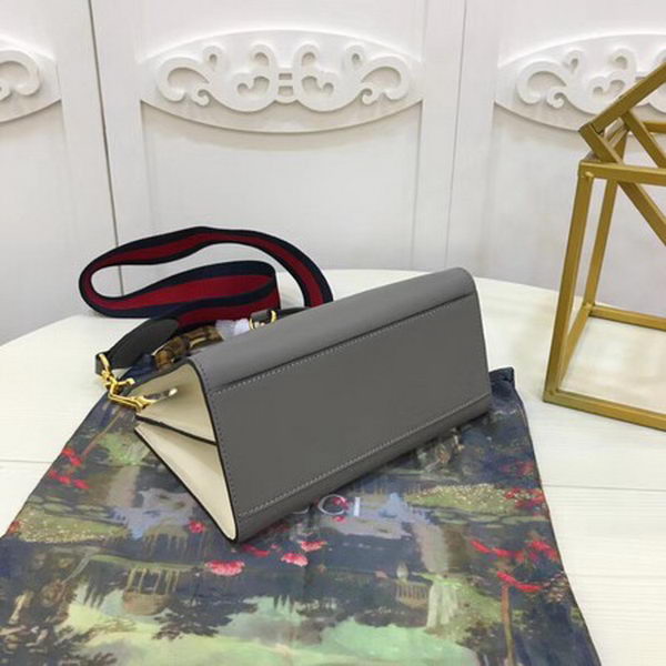 Gucci Nymphaea Leather mini Bag 470271 Grey