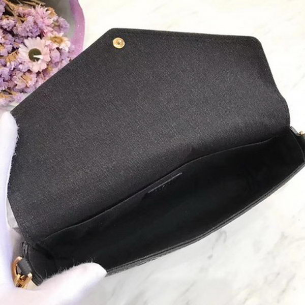 Louis Vuitton Monogram Empreinte POCHETTE FeLICIE M64064 Black