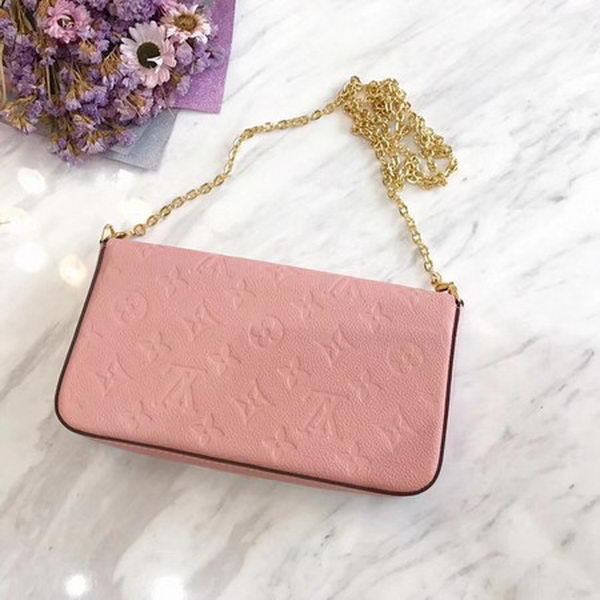 Louis Vuitton Monogram Empreinte POCHETTE FeLICIE M64064 Pink