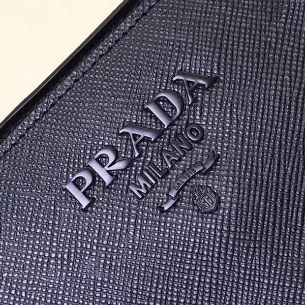 Prada Bibliotheque Handbag in Calf Leather 1BA155 Black