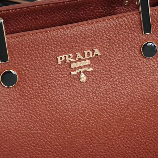 Prada Bibliotheque Medium Saffiano Top-Handle Tote Bag BN0902 Brown