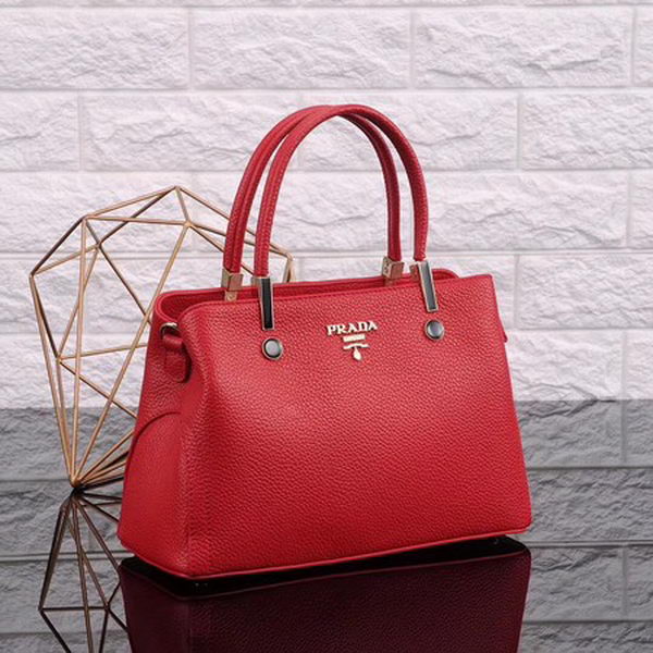 Prada Bibliotheque Medium Saffiano Top-Handle Tote Bag BN0902 Red