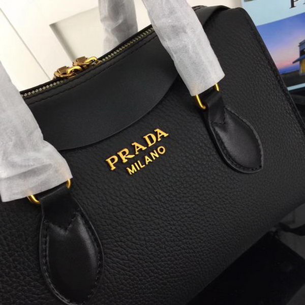 Prada Calfskin Leather Tote Bag 1BH093 Black