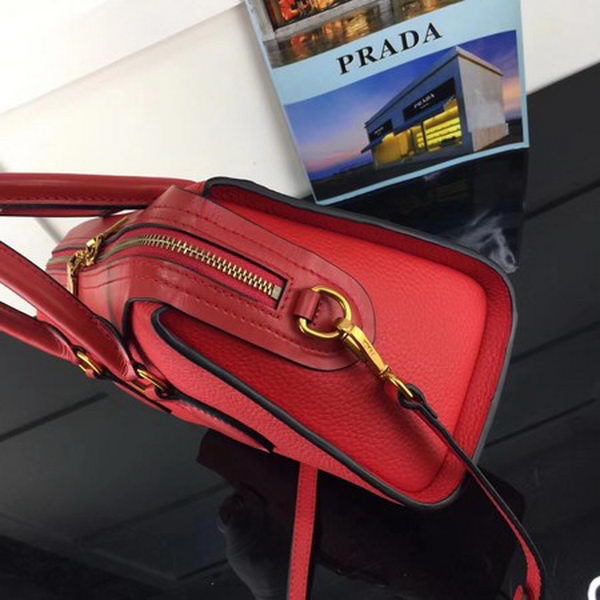 Prada Calfskin Leather Tote Bag 1BH093 Red