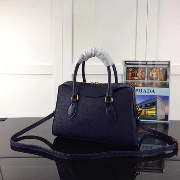 Prada Calfskin Leather Tote Bag 1BH093 Royal