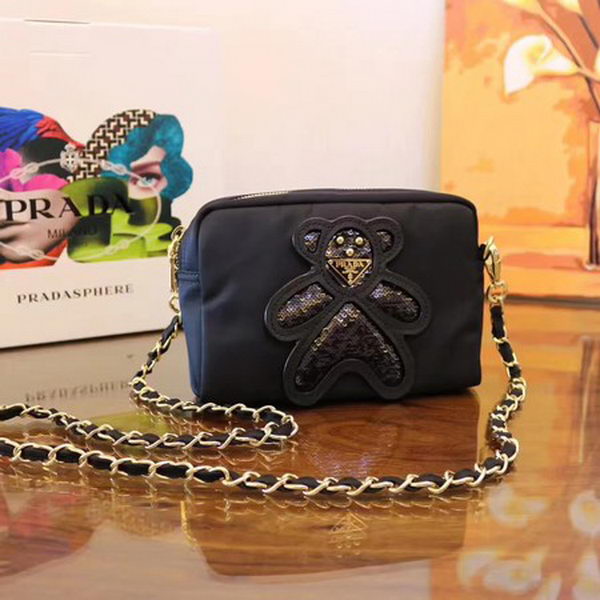 Prada Nylon Shoulder Bag BN1320 Black