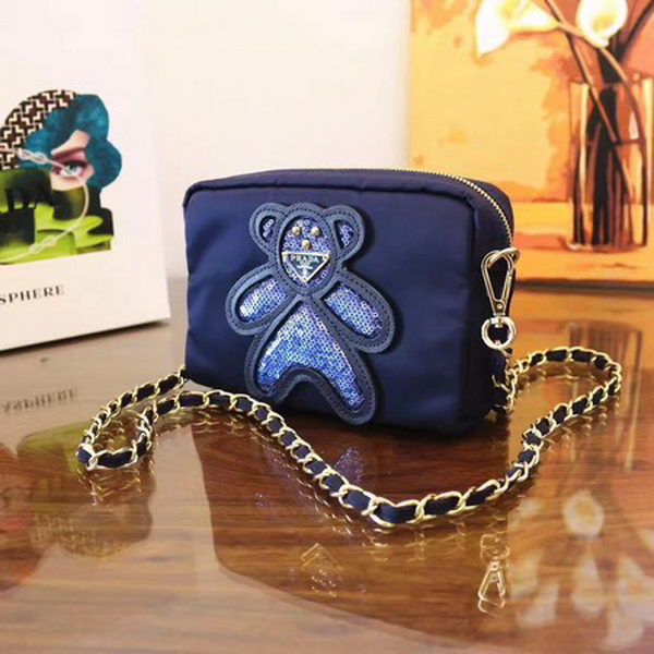 Prada Nylon Shoulder Bag BN1320 Blue