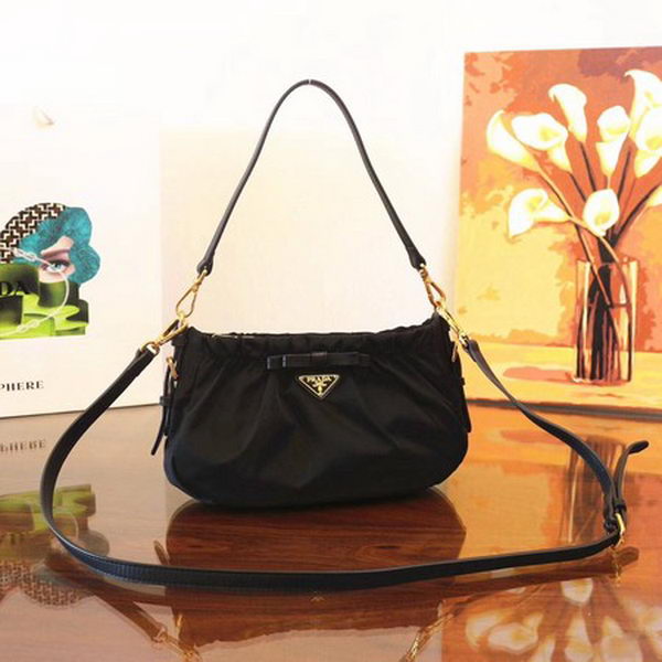 Prada Nylon Shoulder Bag BN2043 Black