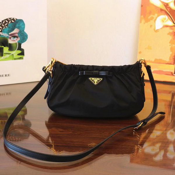 Prada Nylon Shoulder Bag BN2043 Black