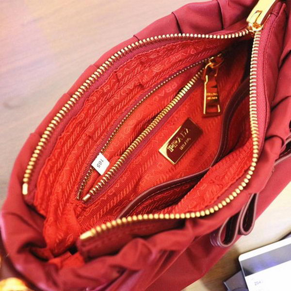 Prada Nylon Shoulder Bag BN2043 Red