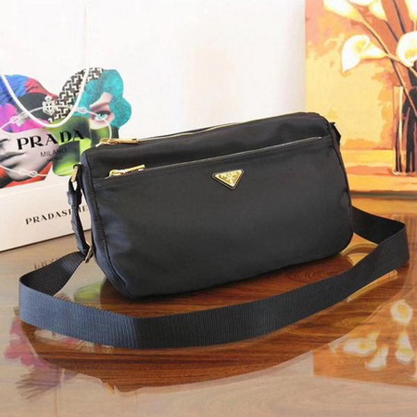 Prada Nylon Shoulder Bag BT0742 Black