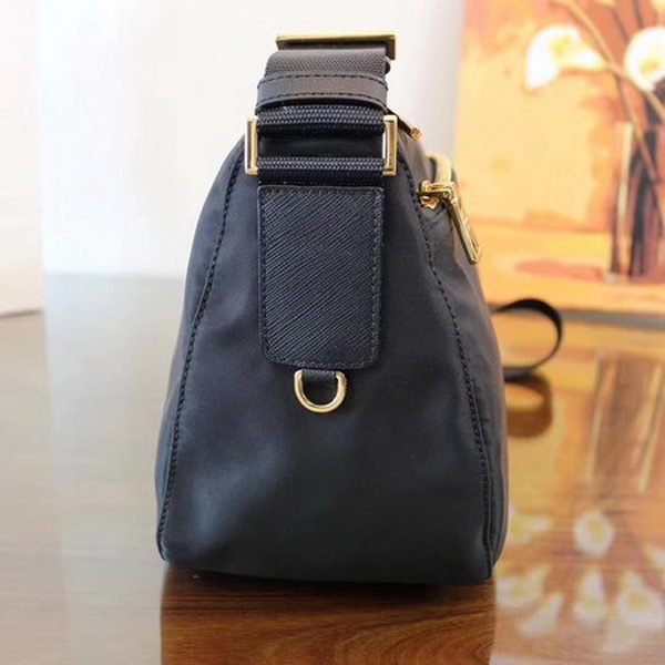 Prada Nylon Shoulder Bag BT0742 Black