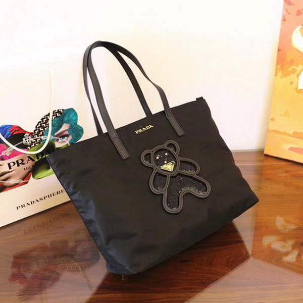 Prada Nylon Tote Bag 1BG052 Black