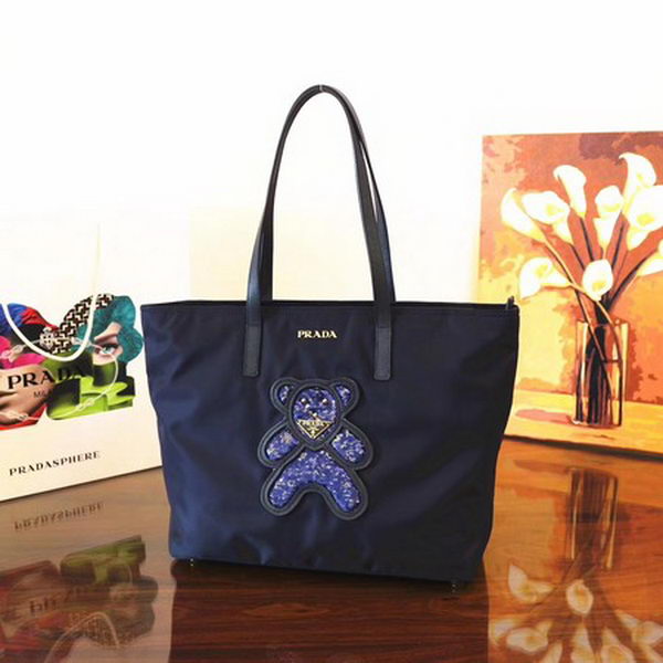 Prada Nylon Tote Bag 1BG052 Royal