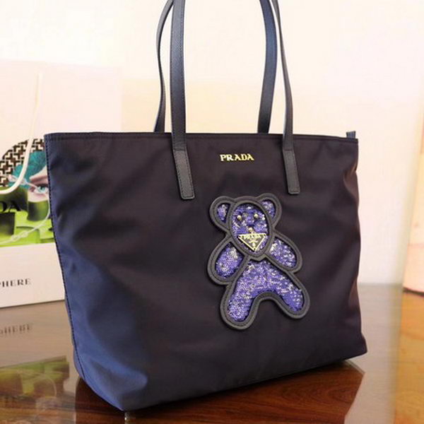 Prada Nylon Tote Bag 1BG052 Royal