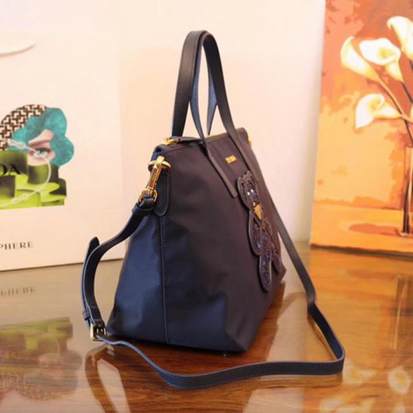 Prada Nylon Tote Bag 1BG061 Blue