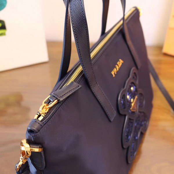 Prada Nylon Tote Bag 1BG061 Blue