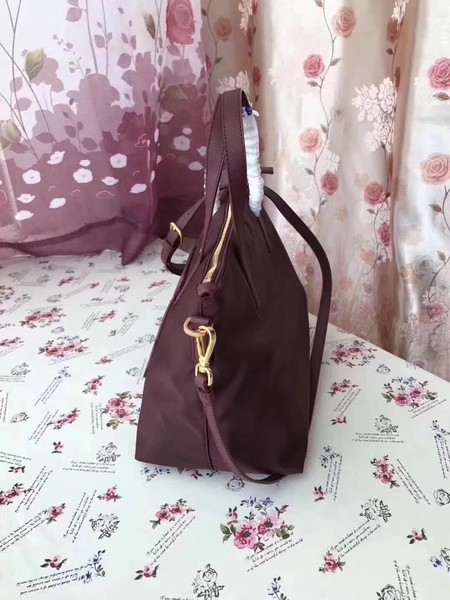 Prada Nylon Tote Bag 1BG061 Wine