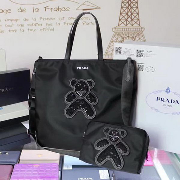 Prada Nylon Tote Bag BN2834 Black