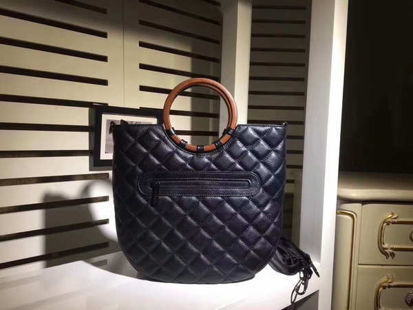 Chanel Calfskin Leather Tote Bag 8009 Black