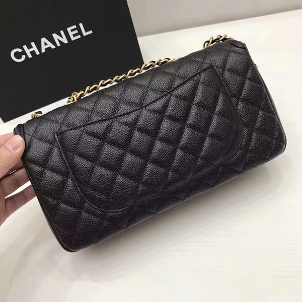 Chanel Original Cannage Pattern Shoulder Bag 66870 Black