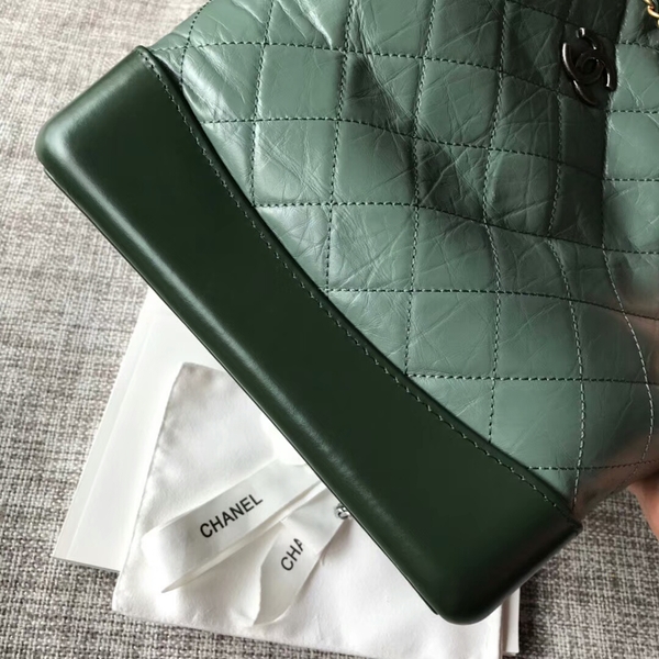 Chanel 2018 Original Calfskin Leather Backpack 81229 Green