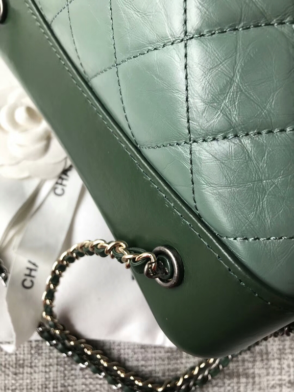 Chanel 2018 Original Calfskin Leather Backpack 81229 Green