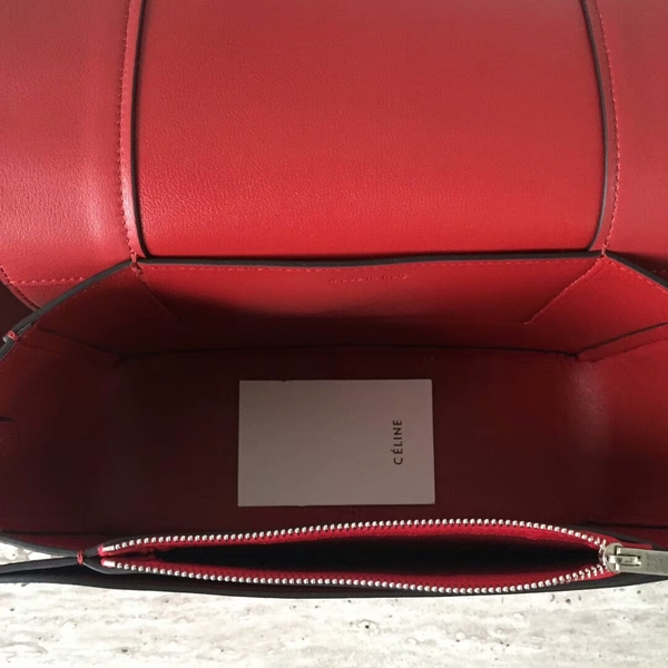 Celine FRAME Calfskin Leather Shoulder Bag 43343 Red