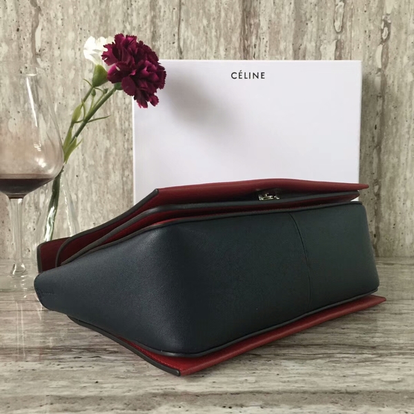 Celine FRAME Calfskin Leather Shoulder Bag 43343 Red