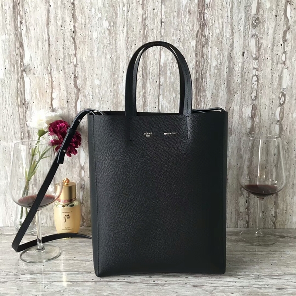 Celine Cabas Phantom Bags Calfskin Leather C2204 Black