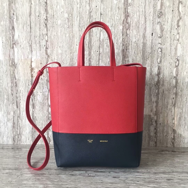 Celine Cabas Phantom Bags Calfskin Leather C2204 Red&Blue