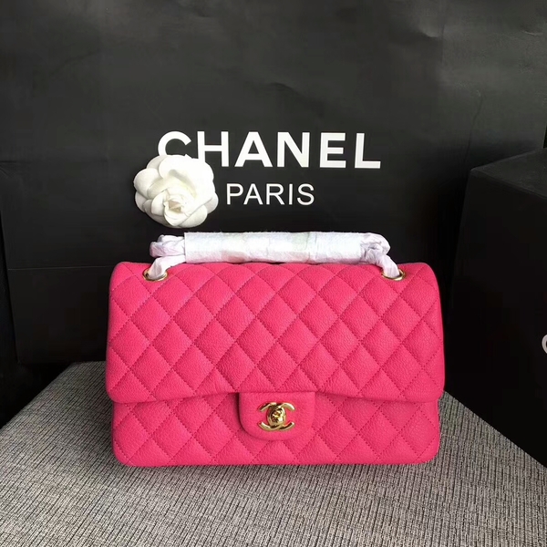 Chanel Flap Shoulder Bags Original Deerskin Leather CF1112 Peach