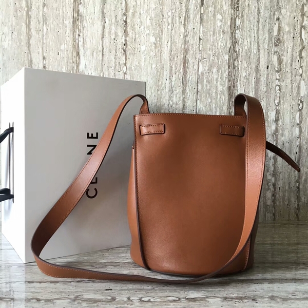 Celine Bigbag Calfskin Leather Shoulder Bag 55428 Brown