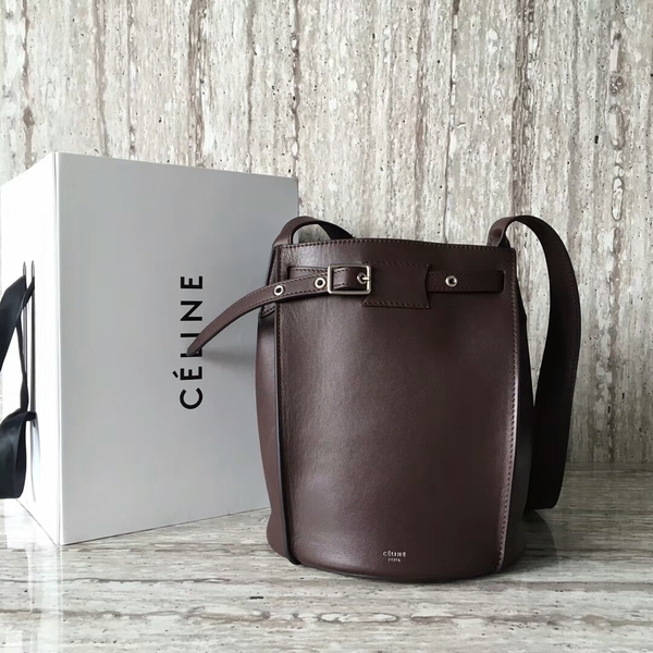 Celine Bigbag Calfskin Leather Shoulder Bag 55428 Coffee