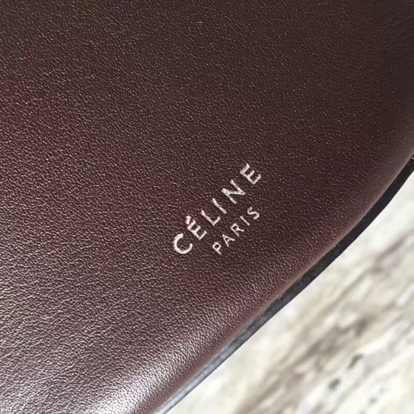 Celine Bigbag Calfskin Leather Shoulder Bag 55428 Coffee