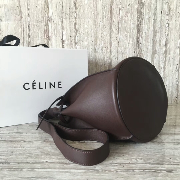 Celine Bigbag Calfskin Leather Shoulder Bag 55428 Coffee