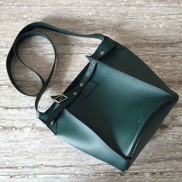 Celine Bigbag Calfskin Leather Shoulder Bag 55428 Green