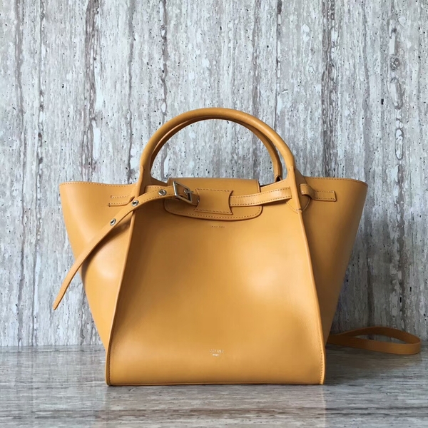 Celine Bigger Tote Bag Original Leather 55426 Yellow