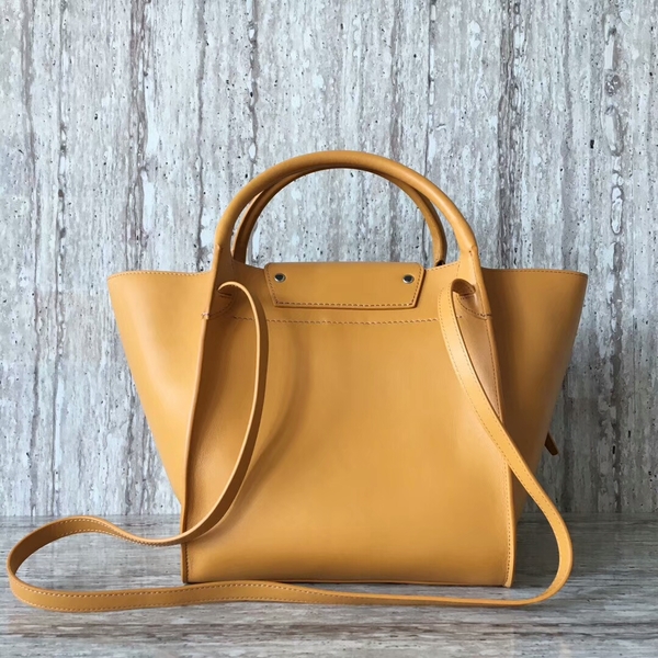 Celine Bigger Tote Bag Original Leather 55426 Yellow