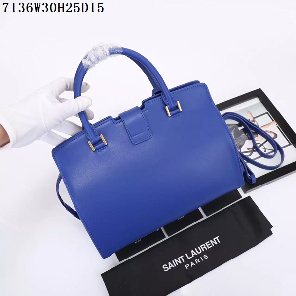 Saint Laurent Small Classic Monogramme Leather Flap Bag Y7136 blue