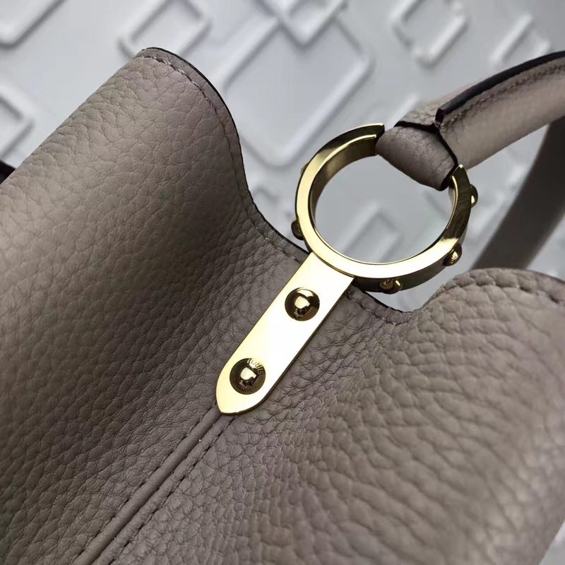 Louis Vuitton Elegant Capucines Bag MM M41813 grey