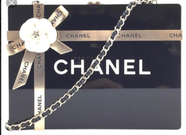 Chanel CC gift box clutch long cross body bag 14533 black