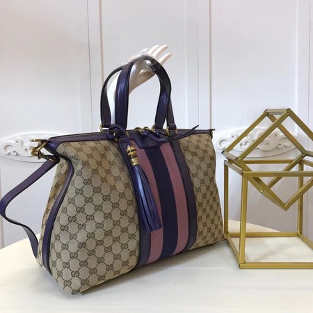 Gucci GG Supreme Canvas Tote Bag 309621 Purple