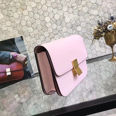 Celine Classic Box Flap Bag Original Calfskin Leather 5698 Pink